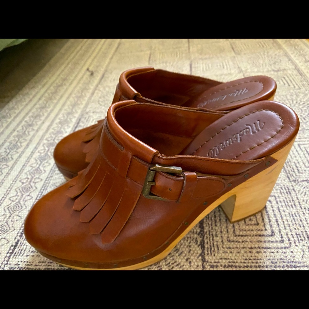 Madewell Clogs - Brown Leather